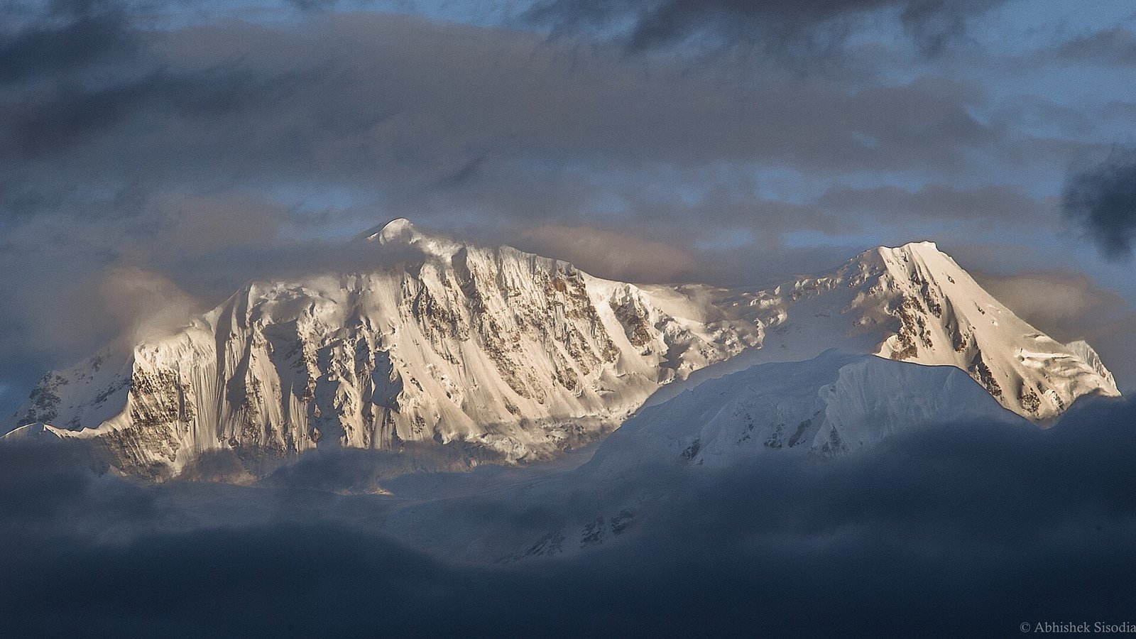 First light on Kangchenjunga in the eastern Himalaya