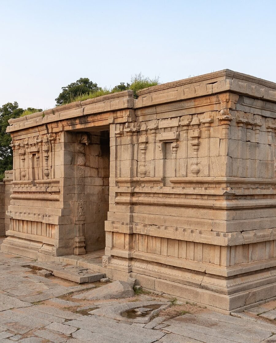 The stone ruins of Hampi in Karnataka