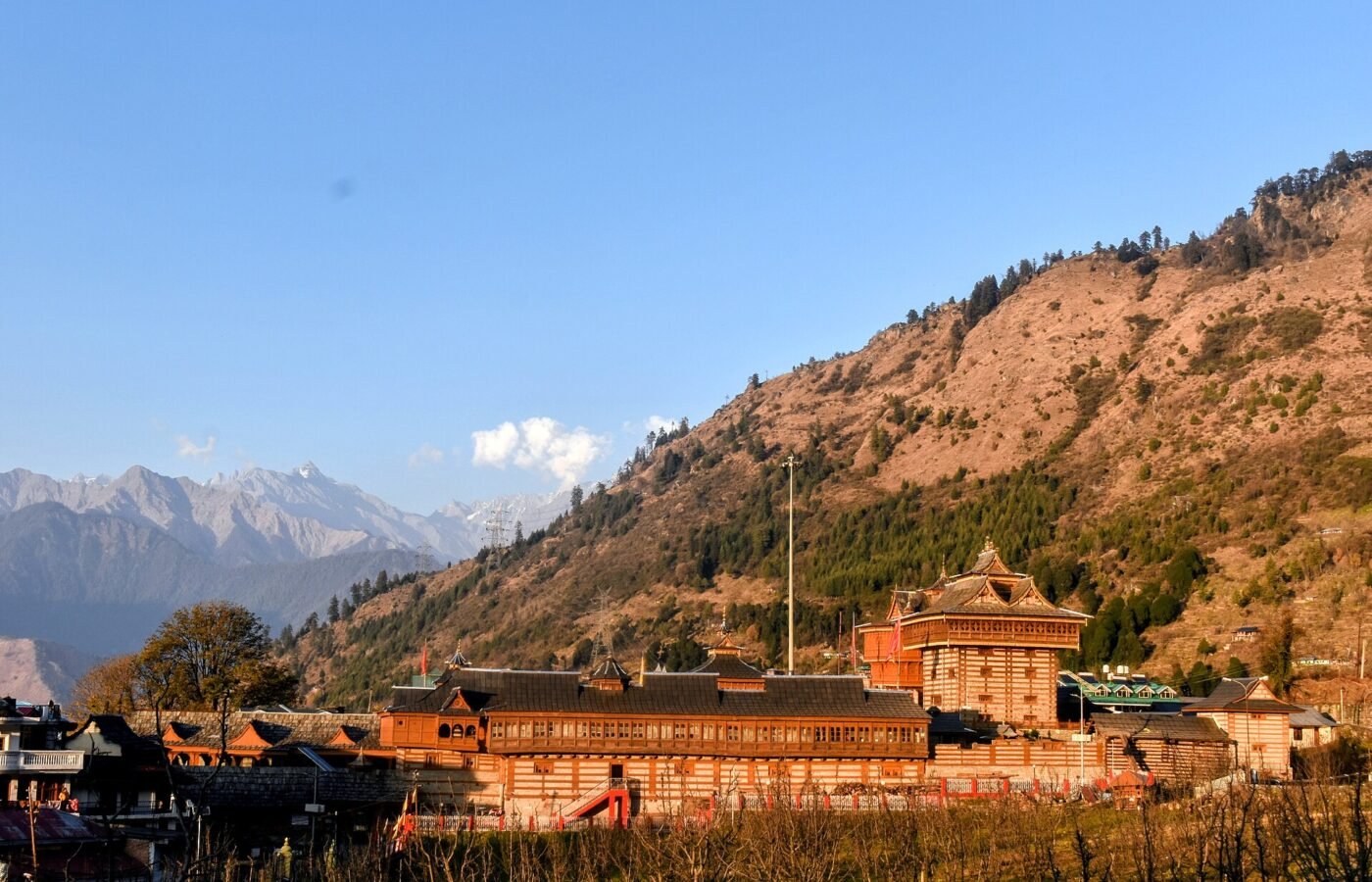 Shimla and the surrounding Himachal hills seen across the valley